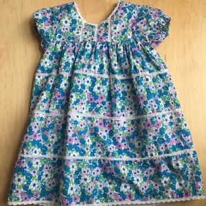 Baby Boden floral dress with diaper cover